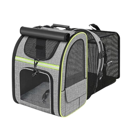 Ausziehbarer Katzen Rucksack Tragetasche - Reise Transportbox Für Katzen | Faltbare Atmungsaktive Haustiertasche geeignet für Motorrad, Auto, Straßenreisen, Fahrrad Fahren und Outdoor-Aktivitäten Ausziehbarer Katzen Rucksack Tragetasche - Reise Transportbox Für Katzen | Faltbare Atmungsaktive Haustiertasche geeignet für Motorrad, Auto, Straßenreisen, Fahrrad Fahren und Outdoor-Aktivitäten von Generisch