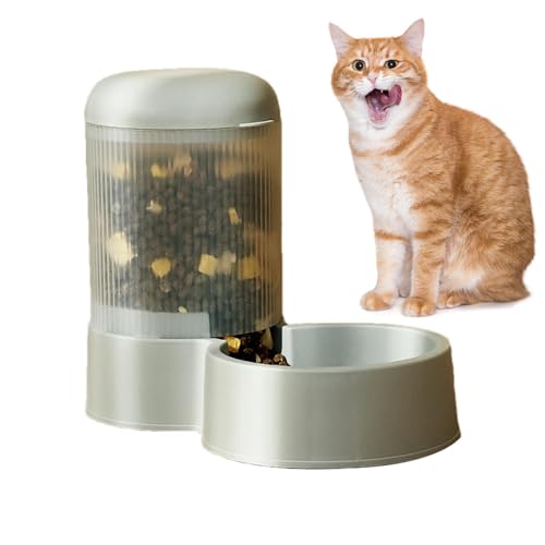 Automatische Feeder für Katze, automatische Feeder -Katzen -Trockenfutter - Fütterungskatzendispenser großer Kapazitätsnahrungsmittelfuttermittel - Abnehmbare Haustier Waterer Small Dog Bowl für alle von Generisch