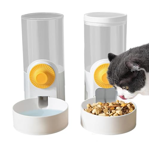 Automatischer Futter- und Wasserspender für Kaninchen, 1000 ml, großes Fassungsvermögen, für Kaninchen, Welpen, Katzen, Frettchen, Meerschweinchen von Generisch