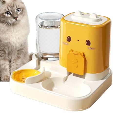 Automatischer Futterautomat für Haustiere, Automatischer Futterspender für Hunde mit Wasserspender, Futtersystem mit Napf, großvolumiger Futterbehälter für Katzenwelpen und Kleintiere Automatischer Futterautomat für Haustiere, Automatischer Futterspender für Hunde mit Wasserspender, Futtersystem mit Napf, großvolumiger Futterbehälter für Katzenwelpen und Kleintiere von Generisch