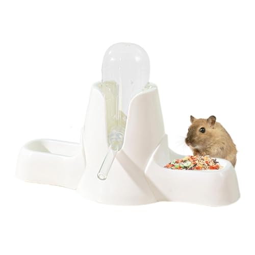 Automatischer Futterspender für Hamster, Trinknapf für Hamster | Futter- und Wassernäpfe für Hamster - Rennmaus-Wasserspender, Futter- und Wasserflaschenbrunnen, Wasserflaschenhalter, Aufhängung, Trin von Generisch