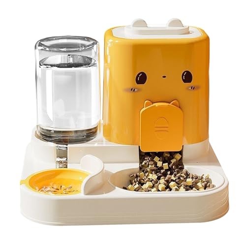 Automatischer Katzenfütterer | Automatischer Futterautomat Mit Wasserspender Für Katzen - Futtersystem mit Napf, großvolumiger Futterbehälter für Katzenwelpen und Kleintiere Automatischer Katzenfütterer | Automatischer Futterautomat Mit Wasserspender Für Katzen - Futtersystem mit Napf, großvolumiger Futterbehälter für Katzenwelpen und Kleintiere von Generisch