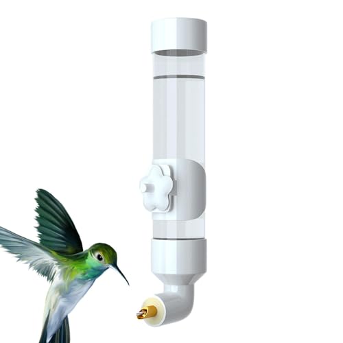 Automatischer Vogel-Wasserspender – Vogel-Wasserflasche, Papageien-Wasser-Futterspender | Große tropffreie Trinkflaschen, Vogel-Getränkebehälter mit Auslauf, geeignet für kleine Vögel von Generisch