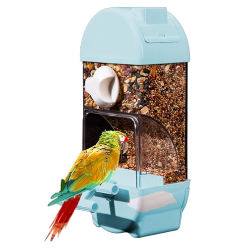 Automatischer Vogelfutterspender für Käfig,Vogelfutterspender für Käfig,Transparenter Vogelfutterspender in intelligenter Hausform für Sittiche - Futterbehälter mit großem Fassungsvermögen, Anti-Ausla Automatischer Vogelfutterspender für Käfig,Vogelfutterspender für Käfig,Transparenter Vogelfutterspender in intelligenter Hausform für Sittiche - Futterbehälter mit großem Fassungsvermögen, Anti-Ausla von Generisch