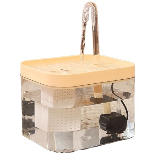 Automatischer Wasserspender Für Hunde – 12,5 X 11,5 X 16 Cm, Transparenter Katzenbrunnen Aus Edelstahl | Aquarium Automatischer Wasserbrunnen Für Hunde Und Katzen Mit Filterbox/geräuschloser Pumpe Für von Generisch