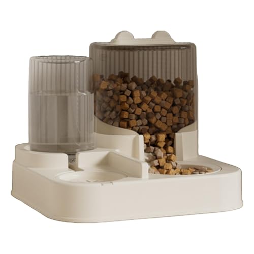 Automatischer Wasserspender für Katzen, selbstfütterend, 2-in-1-Futterspender für Kätzchen, große Kapazität, Katzenfutterspender, Haustier-Futterzubehör für kleine, mittelgroße Hunde und Katzen Automatischer Wasserspender für Katzen, selbstfütterend, 2-in-1-Futterspender für Kätzchen, große Kapazität, Katzenfutterspender, Haustier-Futterzubehör für kleine, mittelgroße Hunde und Katzen von Generisch
