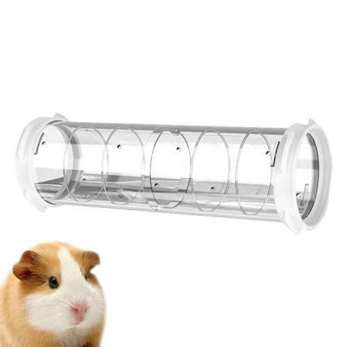 Bär Hamster Tube - PP Rohr Spielplatz Tunnel Hamster | Multifunktionale Transparente Hamsterröhren | Klare Hamsterröhre | Transparente Pfeifentunnel | Hamsterrohr für Kleintiere Maus Hamster von Generisch