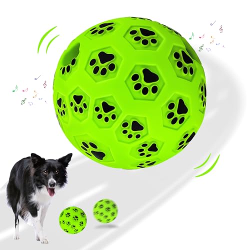 Ball für Hunde, Quietschbälle für Hunde, interaktives Hundespielzeug, 10 cm, Hundespielzeug für Welpen, kleine und mittelgroße Hunde, Spielspielzeug von Generisch