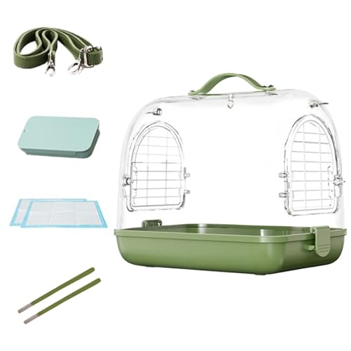 Bird Carrier, Portable Transparent Pet Backpack, Removable Breathable Bird Transport Bag, Ideal for Cockatiel, Parakeets, Lovebird, Convenient Travel Accessories, 10.83x8.66x9.45in von Generisch