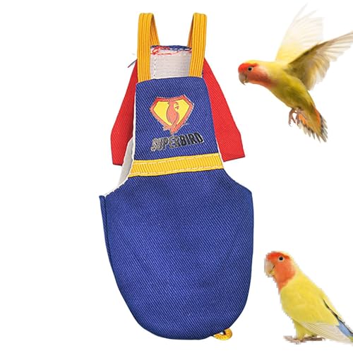 Bird Glide Suit Windel – Papageien-Gleitanzug mit wasserdichtem Futter, für kleine Haustiere, waschbar, für Kanarienvögel, Wellensittiche, Sittiche und Aras von Generisch