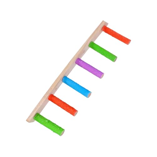 Bird Ladder | Kletterleiter Aus Holz Für Vögel | Multifunktionale Krallenpflege & Beschäftigungszubehör Gegen Langeweile Bird Ladder | Kletterleiter Aus Holz Für Vögel | Multifunktionale Krallenpflege & Beschäftigungszubehör Gegen Langeweile von Generisch