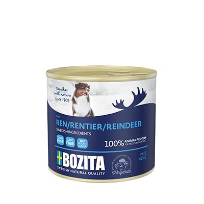 Bozita Dog Dose Paté 10x 625g Rentier | gesundes Hunde Nassfutter nach traditioneller schwedischer Art | mit frischem Fleisch aus Schweden zubereitet. von Generisch