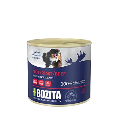 Bozita Dog Dose Paté 10x 625g Rind | gesundes Hunde Nassfutter nach traditioneller schwedischer Art | mit frischem Fleisch aus Schweden zubereitet. von Generisch