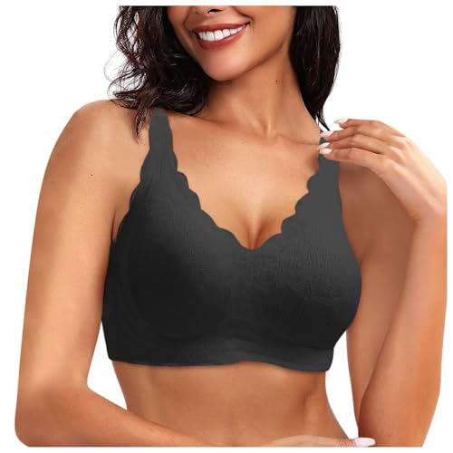 Bralette Damen Gepolstert, Haltungskorrektur BH Für Damen Klassische Große Brüste Klassische BHS Gepolstert Elegant T-Rücken BH Bequemer Bralette Dirndl Push Up BH Für Kleine Brüste von Generisch