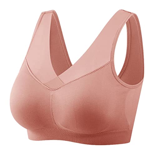 Bralette Damen Spitze, Hatme Haltungskorrektur BH Damen Unterwäsche Leicht Bra Damen BH Große Größe Gepolstert Elegant T-Rücken BH Haltungskorrektur-BH Sportunterwäsche von Generisch