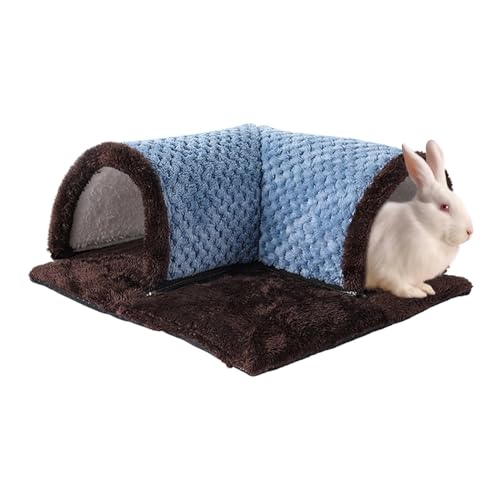 Bunny Bed - Bunny | Bunny Tunnel Bett | Abnehmbares weiches Bunny Tunnel Tube | Tunnel Tubes Spielzeug mit Abnehmbarer Matte für Katzen Kätzchen | Kleintier Tunnel Spielzeug für Frettchen Hamster Igel von Generisch