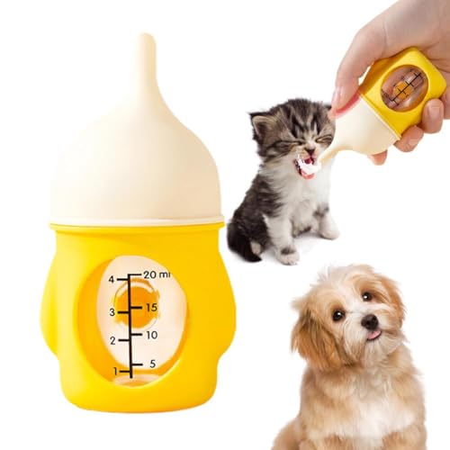 C2w4 Baby-Futterstation für kleine Haustiere, 20/80 ml, für Welpen, Kätzchen, Milch, Trinken, Stillen, Hundefutterstation von Generisch