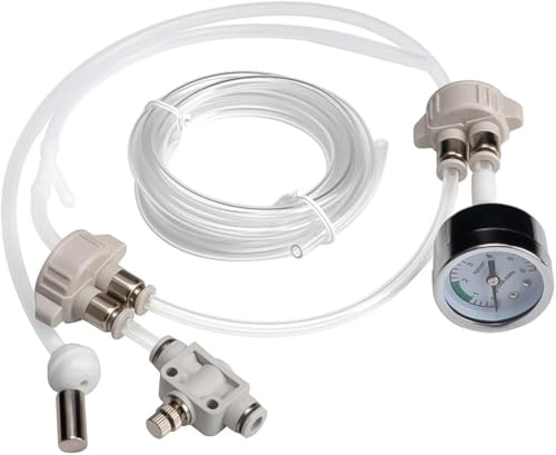 CO2-Aquarium-Generator-Set, Ventildiffusor für Aquarien, mit Manometer und Luftstrom-Gerät. von Generisch