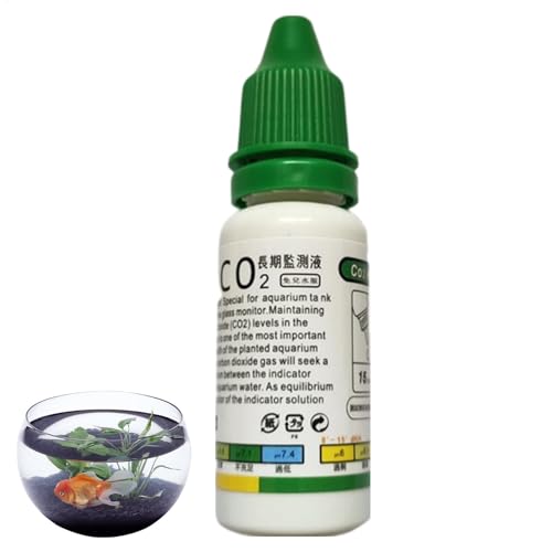 CO2-Glas-Tropfen-Checker-Set, Co2-Tropfen-Checker-Lösung, CO2-Tester, funktionales Aquarium-Co2-Kit, CO2-Glas-Tropfen-Checker, Aquarium, CO2-Tropfenprüfer für CO2-System von Generisch