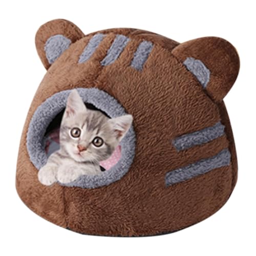 Cat Cave Bed, Pet Bed Sleeping House, Puppy Nesting Cave, Bear Head Design Pet Be Pet Bed Sleeping House Puppy Nesting Cave,Pet Supplies Cute Bear Head Design Indoor Cats Beds For Living Room, Bedroom von Generisch