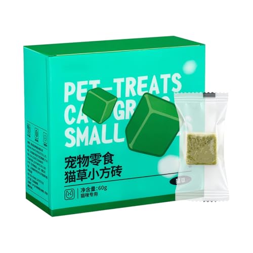 Cat Grass Snack, Freeze-Dried Pet Teething Snack, Natural Grass Snack for Cats, Catnip Edible Toys, Kitten Teeth Care Treats, Cat Hair Removal Snacks, Pet Health Snacks, Healthy Cat Treats von Generisch