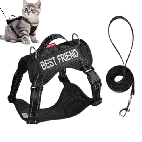 Cat Harness, Anti-Escape Adjustable Soft Mesh Harness, 15x18x3 inches Adorable Pet Supplies, Lightweight Reflective Strip Training Collar for Small Medium Large Cats Cat Harness, Anti-Escape Adjustable Soft Mesh Harness, 15x18x3 inches Adorable Pet Supplies, Lightweight Reflective Strip Training Collar for Small Medium Large Cats von Generisch