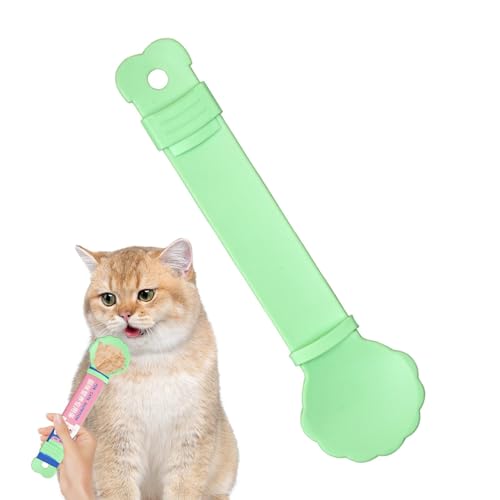 Cat Strip Quetschlöffel, Cat Strip Feeder,Leckerli-Squeeze-Löffel für Katzen | Fütternder Tiernahrungslöffel, Nassleckerli-Squeeze-Leckereilöffel, multifunktionale Haustierlöffel, tragbarer Katzenfutt von Generisch