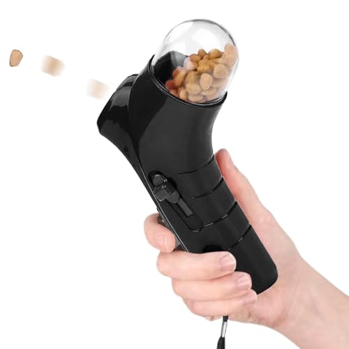 Cat Treat Guns Shooter, Pet Treat Snack Launcher, Hundefutter-Katapult, Hundefutter Feeder Snack Katapult Dispenser Interaktives Leckerli Spender Hundespielzeug von Generisch