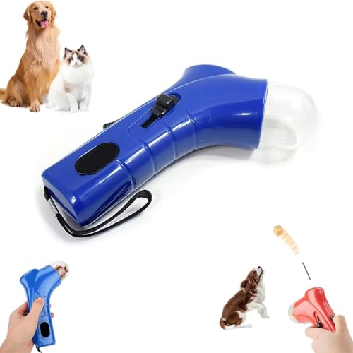 Cat Treat Guns Shooter | Leckerli-Werfer | Snack Slinger Leckerli-Werfer | Interaktives Spielzeug Hundefutter-Katapult | Handheld-Haustierfütterung Fütterungsspielzeug Snackspender-Spielzeug | von Generisch