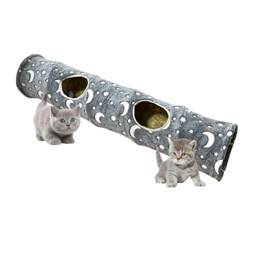 Cat Tube - Lange Katzentunnel Spielzeug Tubes | Katzenspieltunnel Spielzeug, Gerade Katzentasche Spielzeug, Versteckspiel Katze Versteck für Kleintiere von Generisch