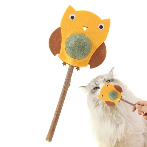 Catnip Balls for Cats Interactive Catnip Toys Cartoon Owl Catnip Toy Cat Teeth Cleaning Toy Natural Catnip Chew Toy Appetite Booster for Cats Healthy Catnip Toy for Cats Chew Toys for Indoor Cats Catn von Generisch