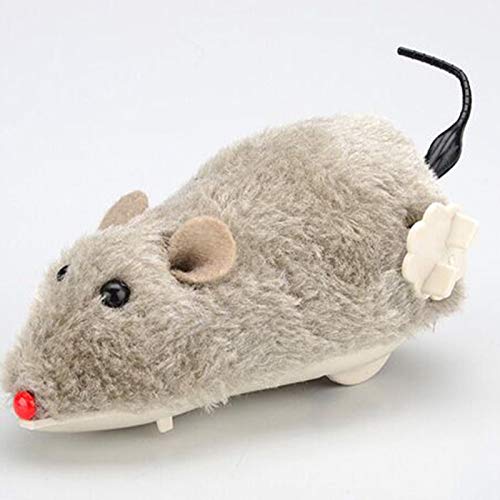 Clockwork Mouse Winding Plush Little Mouse,Toys Funny Plush Mouse Prank Props Decorations Interactive Pet Cat Toys,Funny Cat Pet Cat Toy,Clockwork Toys for Kids Ornaments (Mouse) von Generisch