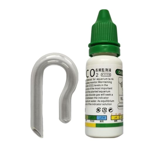 Co2 Glass Drop Checker Kit - Co2 Drop Checker mit Lösung | Funktionales Aquarium Co2 Kit | Schnellster Co2 Drop Checker für Co2 System, Aquarium Tank | Co2 Indikator Lösung Drop Checker von Generisch