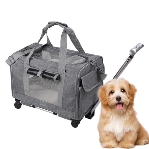 Comfortable Pet Carrier, Dog Carrier, Pet Carrier with Wheels, Travel-Friendly Dog Bag, Small Animal Travel Carrier, Easy Access Pet Bag, Cozy Pet Travel Carrier von Generisch