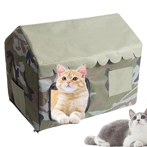 Cooling House Indoor Cat Cooling Shelter Pet Cat Enclosed Cave for All Season, Indoor Cat Resting Sleeping Bed Hot Weather House for Living Room, Bedroom, Balcony von Generisch