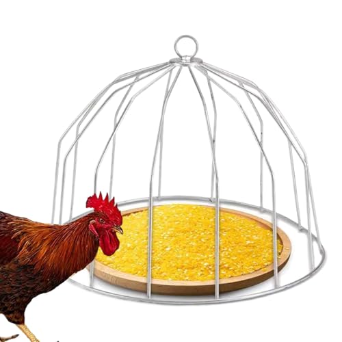 Couvercle Pour Mangeoire À Volaille - Couvercle Pour Mangeoire À Poulet, Cadre D'alimentation Pour Poulet | Aucune Cage D'alimentation De Canard D'encombrement Pour des Couvertures De Récipient De Fe von Generisch