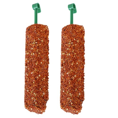 Crunch-Stick für Papageien - Food Sticks | Birds Parkeet Treats Sticks | 2 Stück Snacks für Vögel | Training von Lebensmittelbelohnungen beim von Futternacks für Myna Parrocchet Crunch-Stick für Papageien - Food Sticks | Birds Parkeet Treats Sticks | 2 Stück Snacks für Vögel | Training von Lebensmittelbelohnungen beim von Futternacks für Myna Parrocchet von Generisch