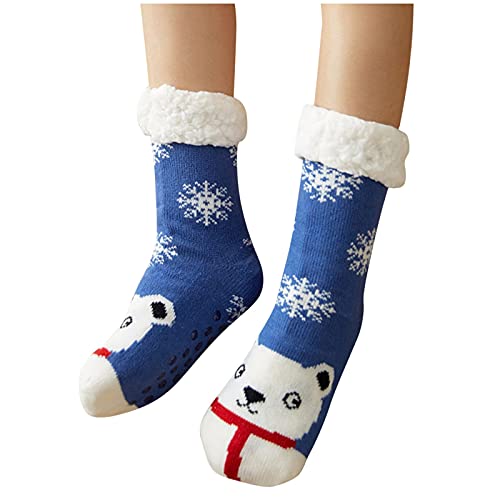 Damen Socken Bequeme RutschSocken Flauschige Atmungsaktiv WinterSocken Warme ThermoSocken Elastizität Weiche Modisch PlüschSocken HüttenSocken Geschenke Für Winter von Generisch