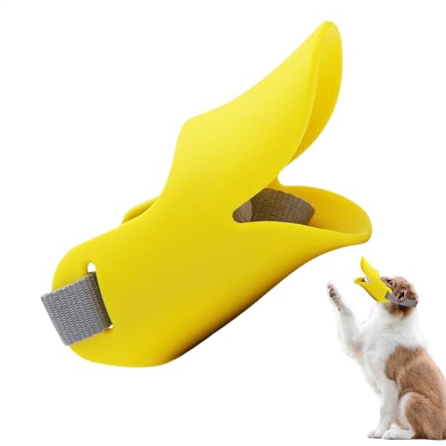 Dog Muzles - Duck Mouth Anti-Biting Silicone Dog Muzle | Duck Shape Dog Mouth Guard | Anti-Biting Muzzle for Dogs | Mouth Cover with Safety Clasp for a Variety of Dog Breeds and Sizes von Generisch