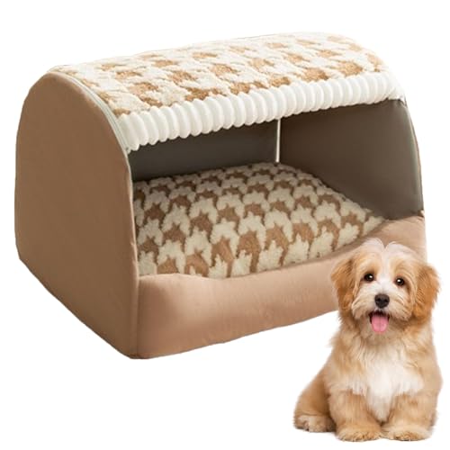 Doggocomfy - Doggocomfy Cozy Dog House, Cozy House Dog Bed, Cozy Dog House Bed, Indoor Dog House for Small Medium Large Dogs Pet, Inside Dog House with Removable Cushion (Brown,XXXL) von Generisch