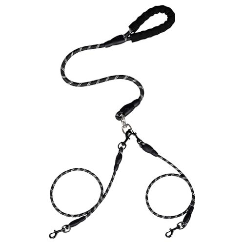 Double Dog Cable | Verhedderungsfreies Reflexionsklettertau | Geteiltes Tau Haustierzubehör Stoßdämpfend Für Spaziergänge Reisen Outdoor Kotbeutel Double Dog Cable | Verhedderungsfreies Reflexionsklettertau | Geteiltes Tau Haustierzubehör Stoßdämpfend Für Spaziergänge Reisen Outdoor Kotbeutel von Generisch