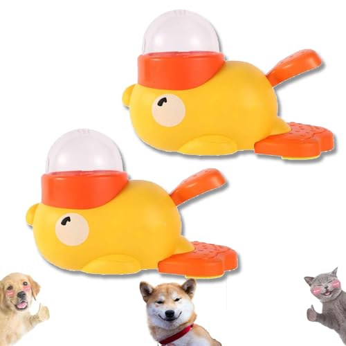 Duck Treat Dispenser, Duck Dog Treat Dispenser, Fun Treats Dispensers for Dogs, 2-in-1 Interactive Dog Puzzle Toy & Slow Feeder (Mix) von Generisch