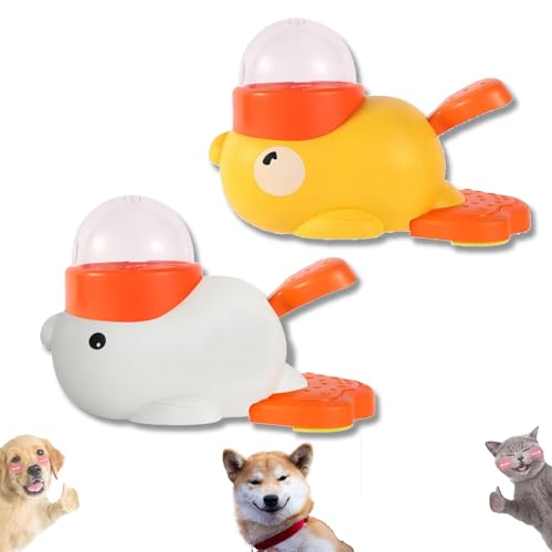 Duck Treat Dispenser, Duck Dog Treat Dispenser, Fun Treats Dispensers for Dogs, 2-in-1 Interactive Dog Puzzle Toy & Slow Feeder (Mix*B) von Generisch