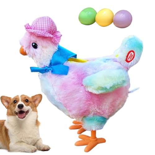 Elektrisches Hundespielzeug | Elektrisches Plüsch-Huhn Hundespielzeug mit Sound | Lustiger Futterspender Ei Huhn Interaktives Haustierzubehör für Outdoor, Zuhause & Welpe Elektrisches Hundespielzeug | Elektrisches Plüsch-Huhn Hundespielzeug mit Sound | Lustiger Futterspender Ei Huhn Interaktives Haustierzubehör für Outdoor, Zuhause & Welpe von Generisch