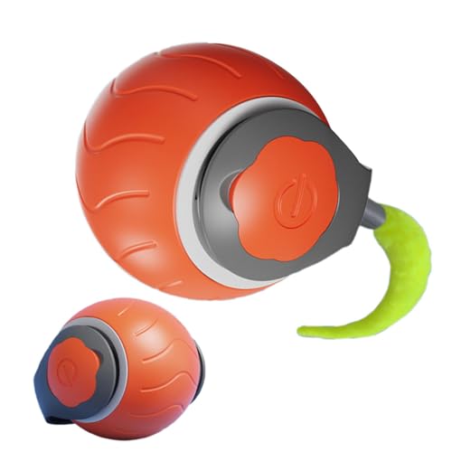 Elektrisches Rollball-Katzenspielzeug – Hundespielzeug, Interaktiver Ball | Smart Dog Interaktives Rollspielzeug, Smart Pet Rolling Ball, Entertainment Pet Rolling Ball, Bissfest, Um Langeweile von Generisch