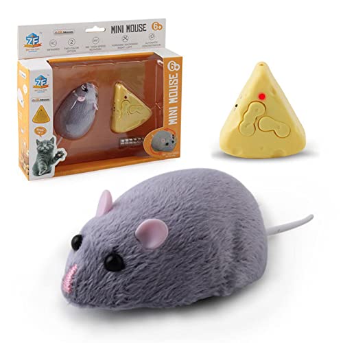 Elektronische bewegliche Maus – Plüsch-Mausspielzeug, interaktives R at Toys | Katzenfang und Cha se bewegliche Mausspielzeug, automatisches Mausspielzeug für Katzen, Hunde, Haustiere, 7,1 x 4,6 x 3,1 von Generisch