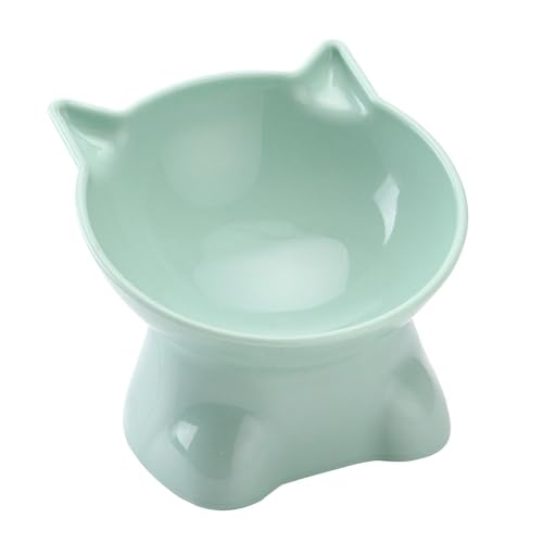 Elevated Cat Bowls - Whisker Friendly 15-Degree Tilt Elevated Cat Food Bowls for Food, Tilted Cat Food Bowls, 5.31inch Shallow Cat Bowl-Raised Cat Food Bowl, Food & Water Shallow Cat Dish von Generisch