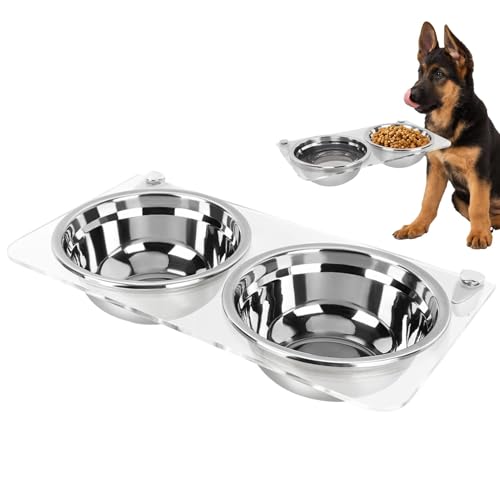 Erhöhte Futter- und Wassernäpfe für Katzen,Erhöhter Futternapf für Hunde, Wassernäpfe aus Edelstahl, Erhöhter Futterspender, Futternapf für kleine und mittelgroße Haustiere, Hunde und Katzen Erhöhte Futter- und Wassernäpfe für Katzen,Erhöhter Futternapf für Hunde, Wassernäpfe aus Edelstahl, Erhöhter Futterspender, Futternapf für kleine und mittelgroße Haustiere, Hunde und Katzen von Generisch