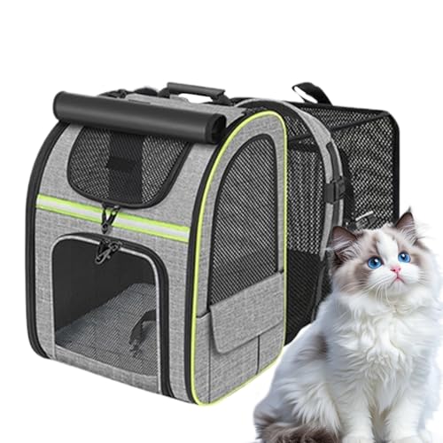 Erweiterbarer Katzenrucksack | Reise Transportbox Für Katzen - Zusammenklappbar Erweiterbar Leichter Haustierrucksack Für Camping Outdoor Erweiterbarer Katzenrucksack | Reise Transportbox Für Katzen - Zusammenklappbar Erweiterbar Leichter Haustierrucksack Für Camping Outdoor von Generisch