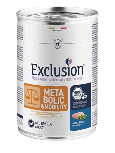 Exclusion Metabolic & Mobility Nassfutter für Hunde, 400 g, 12 Dosen von Generisch